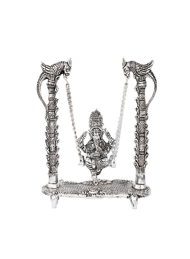 Swaha Ganesha Jhoola - Exquisite Ganapati Swing Murti for Divine Pooja and Elegant Decorations | Home Decoration | Positive Energy and Blessings to Your Home - Image 4